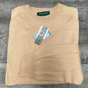 ✨ Tom James Silk Cashmere Blend Sweater – XL – Made in Australia – NWT